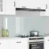 Image de vidaXL Protection de cuisine Blanc 80 x 60 x 0.8 cm verre trempÃ©