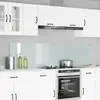 Image de vidaXL Protection de cuisine Blanc 100 x 50 x 0,8 cm verre trempÃ©