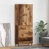 Image de vidaXL Haut Armoire avec tiroir Bois Ancien 69,5 x 34 x 180 cm