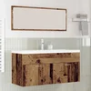 Image de vidaXL Cabinet de salle de bain Bois Ancien 100 x 38,5 x 46 cm