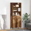 Image de vidaXL Haut Armoire Bois Ancien 69,5 x 32,5 x 180 cm Bois d'ingÃ©nierie