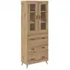 Image de vidaXL Cabinet de highboard 2 pcs ChÃªne artisanal Bois d'ingÃ©nierie