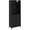 Image de vidaXL Buffet Montage mural 2 pcs ChÃªne noir Bois d'ingÃ©nierie