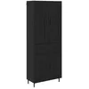 Image de vidaXL Haut Armoire Montage mural 2 pcs ChÃªne noir 69,5 x 34 x 180 cm