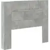 Image de vidaXL TÃªte de lit Gris bÃ©ton 120 x 16,5 x 103,5 cm Bois d'ingÃ©nierie