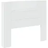Image de vidaXL TÃªte de lit Blanc 120 x 16,5 x 103,5 cm Bois d'ingÃ©nierie