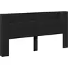 Image de vidaXL TÃªte de lit Noir 200 x 16,5 x 103,5 cm Bois d'ingÃ©nierie