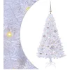 Image de vidaXL Sapin de NoÃ«l artificiel avec 150 LED Blanc 120 cm PVC et Acier