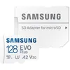 Image de Samsung EVO Plus MB-MC128KA - Carte mÃ©moire flash (adaptateur microSDXC vers SD inclus(e)) - 128 Go - A2 / Video Class V30 / UHS-I U3 / Class10 - microSDXC UHS-I - blanc