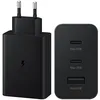 Image de Samsung 65W PD Power Adapter Trio - Adapteur secteur ultra rapide universel - 2 ports USB-C et 1 port USB-A (35W+25W+5W) - Noir - Sans câble