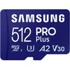 Image de Samsung PRO Plus MB-MD512SA - Carte mÃ©moire flash (adaptateur microSDXC vers SD inclus(e)) - 512 Go - A2 / Video Class V30 / UHS-I U3 - microSDXC UHS-I - bleu