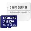 Image de Samsung PRO Plus MB-MD256SA - Carte mÃ©moire flash (adaptateur microSDXC vers SD inclus(e)) - 256 Go - A2 / Video Class V30 / UHS-I U3 - microSDXC UHS-I - bleu