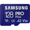 Image de Samsung PRO Plus MB-MD128SA - Carte mÃ©moire flash (adaptateur microSDXC vers SD inclus(e)) - 128 Go - A2 / Video Class V30 / UHS-I U3 - microSDXC UHS-I - bleu