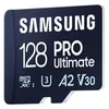 Image de Samsung PRO Ultimate MB-MY128SA - Carte mÃ©moire flash (adaptateur SD inclus(e)) - 128 Go - A2 / Video Class V30 / UHS-I U3 - microSDXC UHS-I - bleu