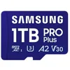 Image de Samsung PRO Plus MB-MD1T0SB - Carte mÃ©moire flash - 1 To - A2 / Video Class V30 / UHS-I U3 - microSDXC UHS-I - bleu