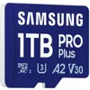 Image de Samsung PRO Plus MB-MD1T0SA - Carte mÃ©moire flash (adaptateur microSDXC vers SD inclus(e)) - 1 To - A2 / Video Class V30 / UHS-I U3 - microSDXC UHS-I