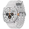 Image de Montre ConnectÃ©e Samsung Galaxy Watch Ultra - BoÃ®tier 47 mm avec bracelet caoutchouc taille S/M/L - 4G - Blanc Titane