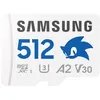 Image de Samsung PRO Plus MB-MD512SA - Sonic the Hedgehog carte mémoire flash (adaptateur microSDXC vers SD inclus(e)) - 512 Go - A2 / Video Class V30 / UHS-I U3 - microSDXC UHS-I - blanc