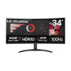 Image de LG UltraWide 34WR50QK-B - Écran ultra large incurvé de 86 cm