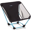 Image de Helinox - Chaise de camping pliante - Ground Chair Black/Cyan Blue en Aluminium - Noir