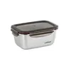Image de Cuitisan  Boite Alimentaire Rectangulaire En Inox Compatible Au Micro-Ondes  980ml