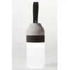 Image de POUT EARS2 Enceinte Bluetooth ExtÃ©rieur Portable avec lanterne LED, sans fil, design Ã©lÃ©gant, Ã©tanche, Conception "Grab & GO", Gris