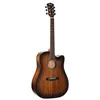 Image de Cort Core-Dc - Guitare Ãlectro-Acoustique - Noir DÃ©gradÃ© Pores Ouverts (+ Soft Case)