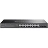 Image de TP-Link Omada SG2428LP V1 - Commutateur - intelligent - 16 x 10/100/1000 (PoE+) + 8 x 10/100/1000 + 4 x Gigabit Ethernet SFP - Montable sur rack - PoE+ (150 W)