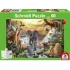 Image de Puzzle animaux en afrique 60 pcs