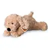 Image de Peluche chien souple beige 28cm