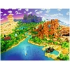 Image de Puzzle 1500 p - le monde de minecraft