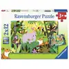Image de Puzzles enfants 2x12 pieces - les copains de la nature