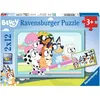 Image de Puzzle s'amuser avec bluey 2x12 pcs