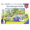 Image de Puzzle 2x12 pieces les animaux du zoo