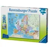 Image de Puzzle carte d'europe 200 pcs