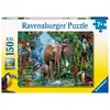 Image de Puzzle 150 pièces - éléphants de la jungle