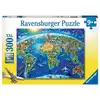 Image de Puzzle 300 p xxl - carte des monuments du monde