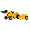 Image de Rolly toys tracteur a pedales + remorque rollykid cat