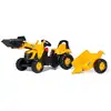 Image de Rolly toys tracteur a pedales + remorque rollykid jcb
