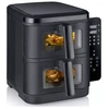 Image de Friteuse sans huile 2x5.5l 2600w noir severin fr2468