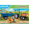 Image de La ferme tracteur avec remorque