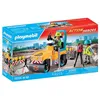 Image de Chantier routier rouleau compresseur
