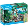 Image de Brachiosaure avec explorateurs et aérogl