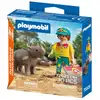 Image de Duo soigneur et rhinocéros