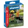 Image de Pompier et barbecue en feu