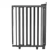 Image de Barrière de porte pivotante en bois noir 58-105cm