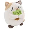 Image de Chat en peluche angy 27 cm avec cactus