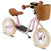 Image de Draisienne rose avec béquille et panier