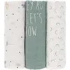 Image de Lot de 3 langes en bambou vert d'eau garden explorer (80 x 80 cm)