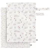 Image de Lot de 2 sacs étanches pour vêtements mouillés tiny farmer pois et mouton
